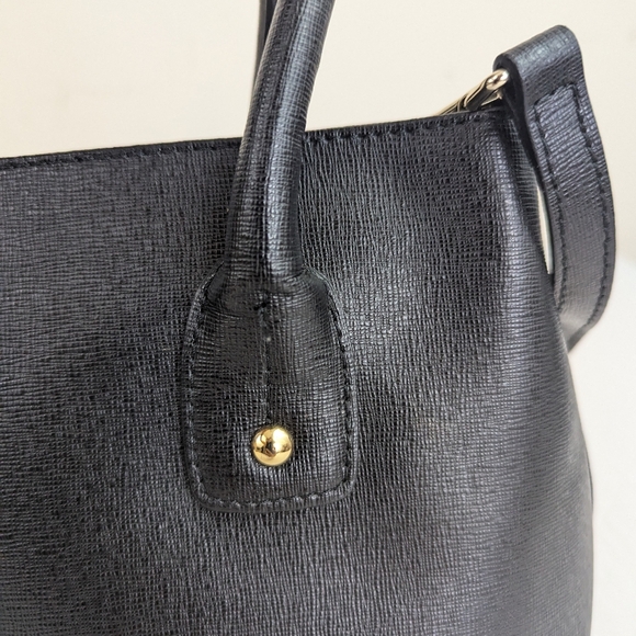 Furla Black Leather Hobo Bag with Detachable Strap.  Almost Like New - Picture 8 of 16